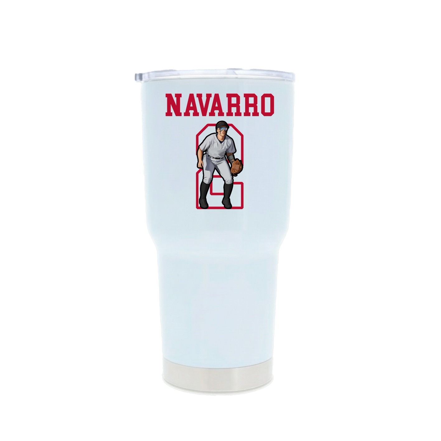 30oz Stainless Steel Tumbler — Shirsey in White