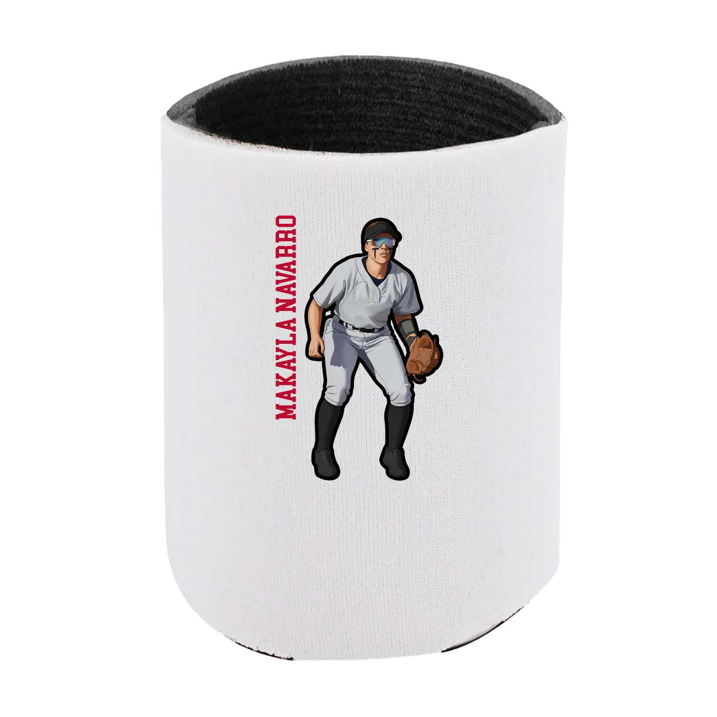 Can Holder — Name Vertical in White