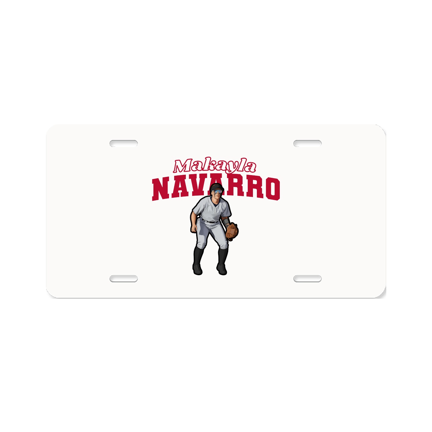 License Plate — Name Arch in Classic