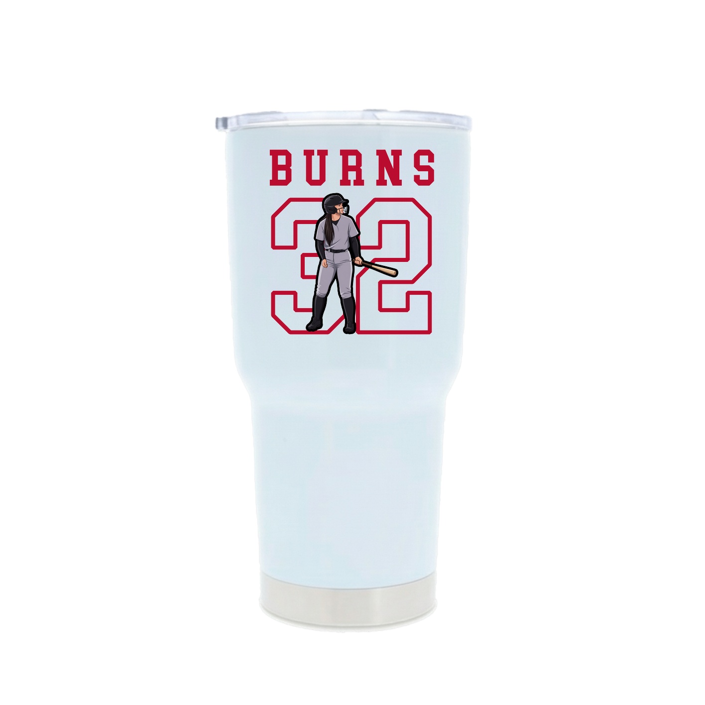30oz Stainless Steel Tumbler — Shirsey in White