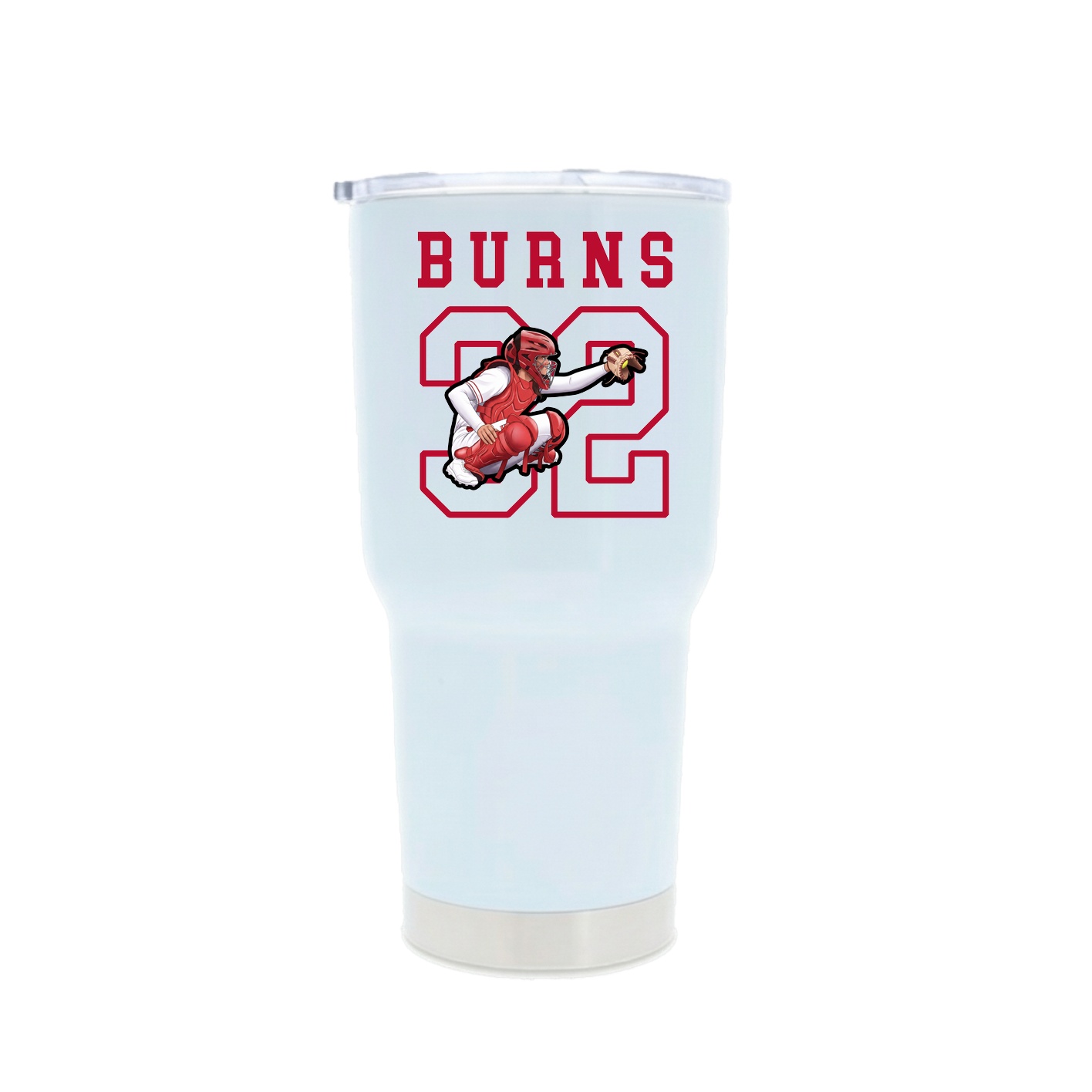 30oz Stainless Steel Tumbler — Shirsey in White