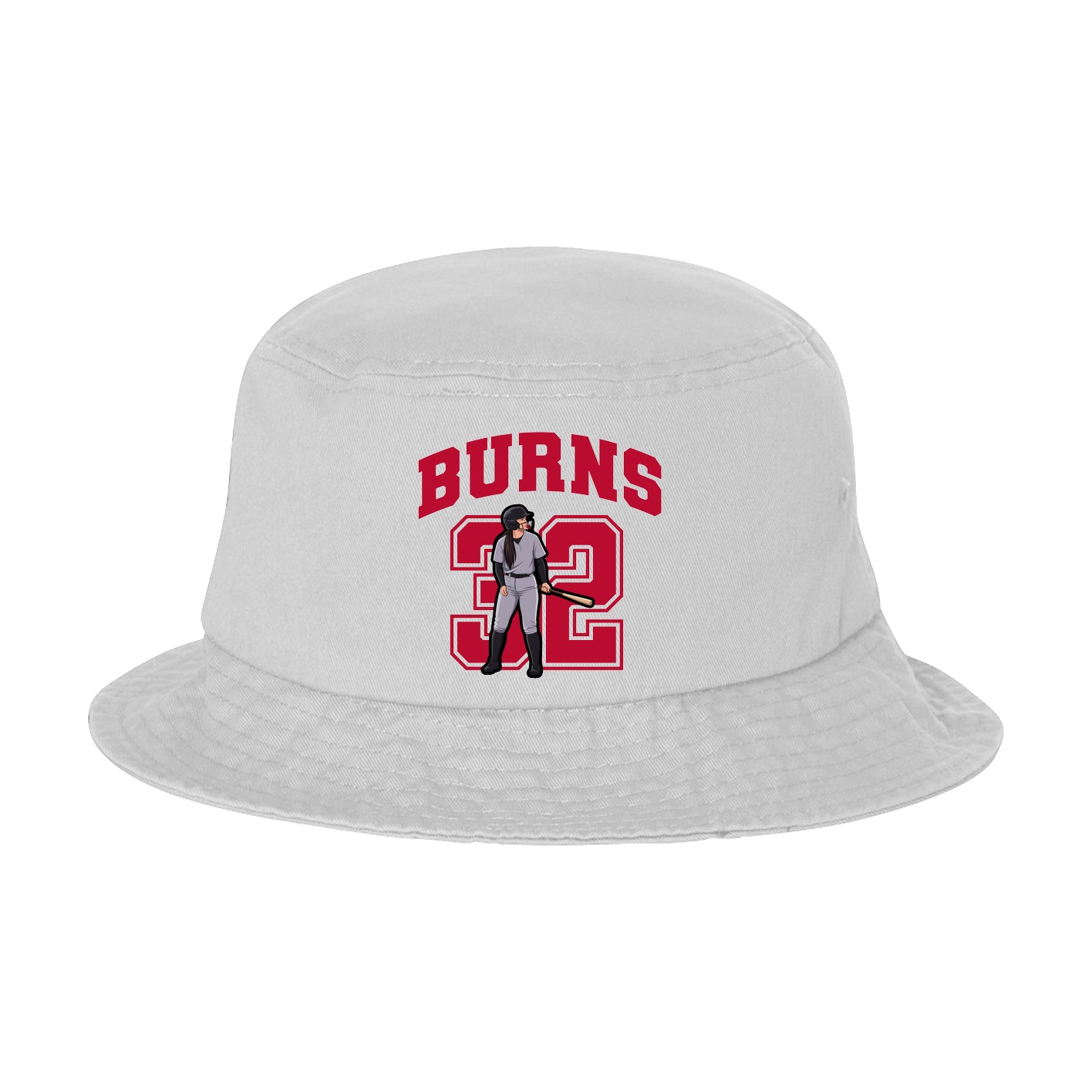 Bucket Cap — Number in White