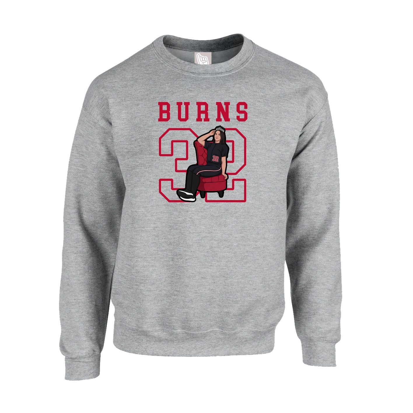Fleece Crew — Shirsey in Grey