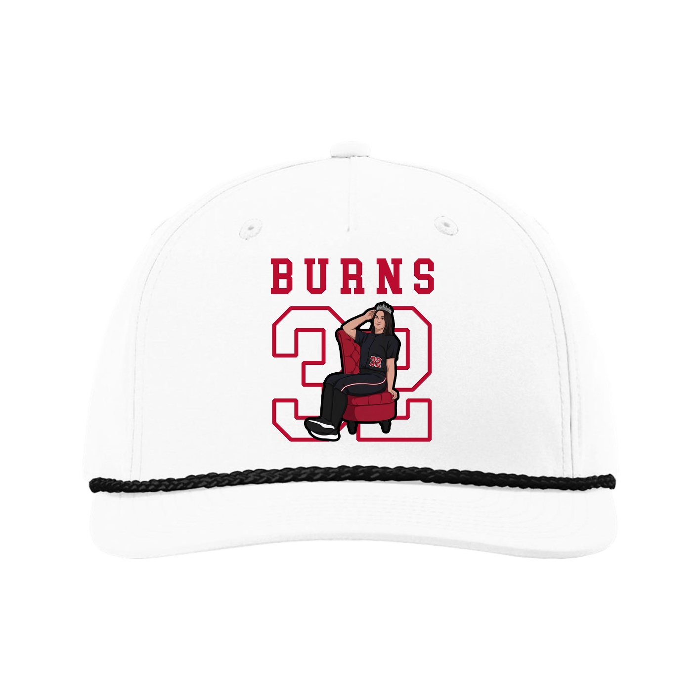 Five-Panel Classic Rope Cap — Shirsey in White