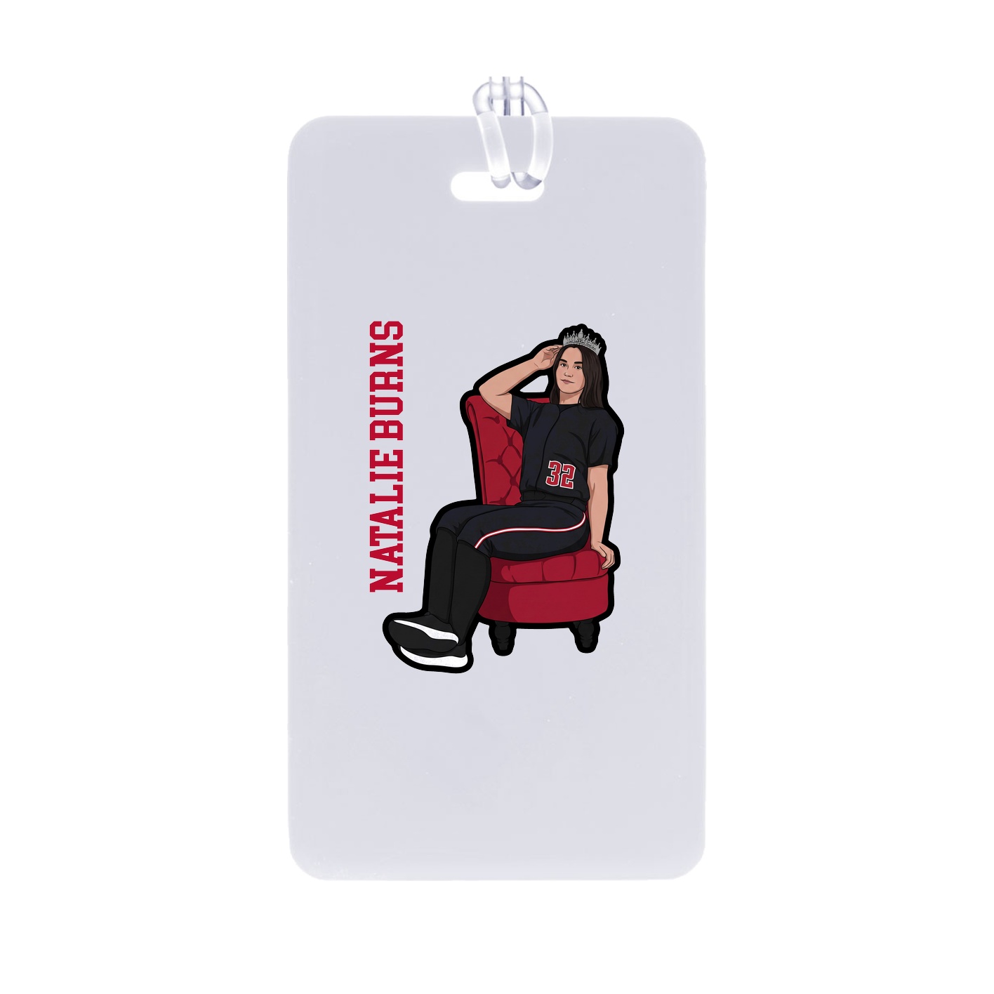 Bag Tag — Name Vertical in Classic