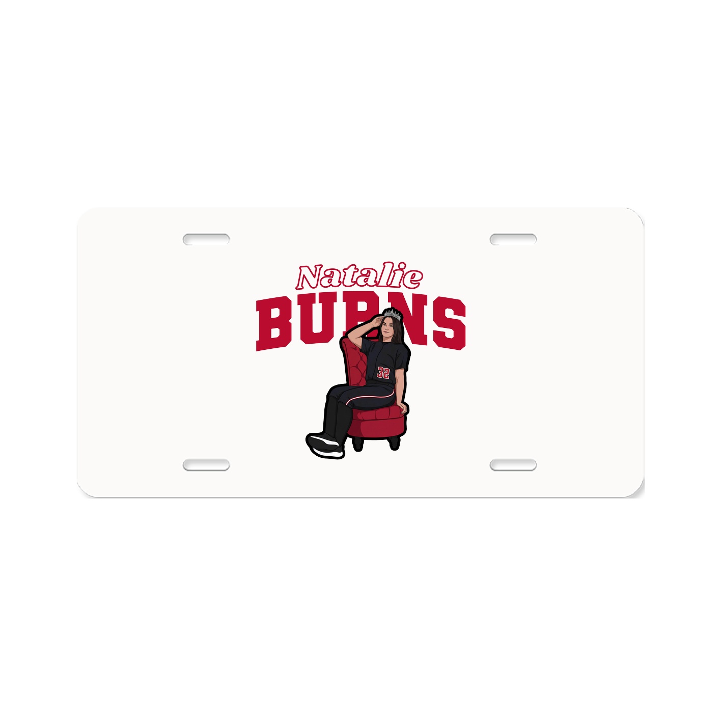 License Plate — Name Arch in Classic