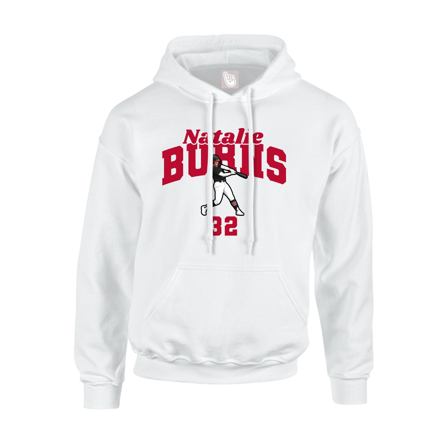 Youth Hoodie — Signature Arch in White