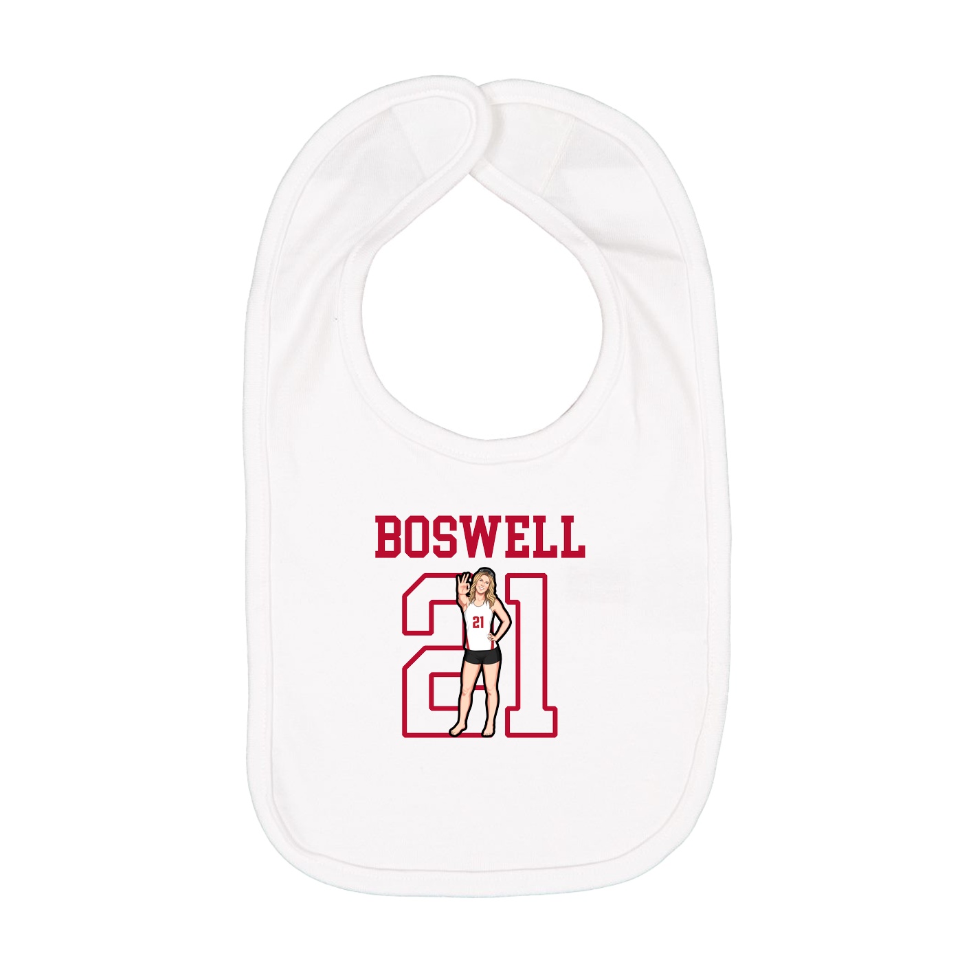 Infant Bib — Shirsey in White