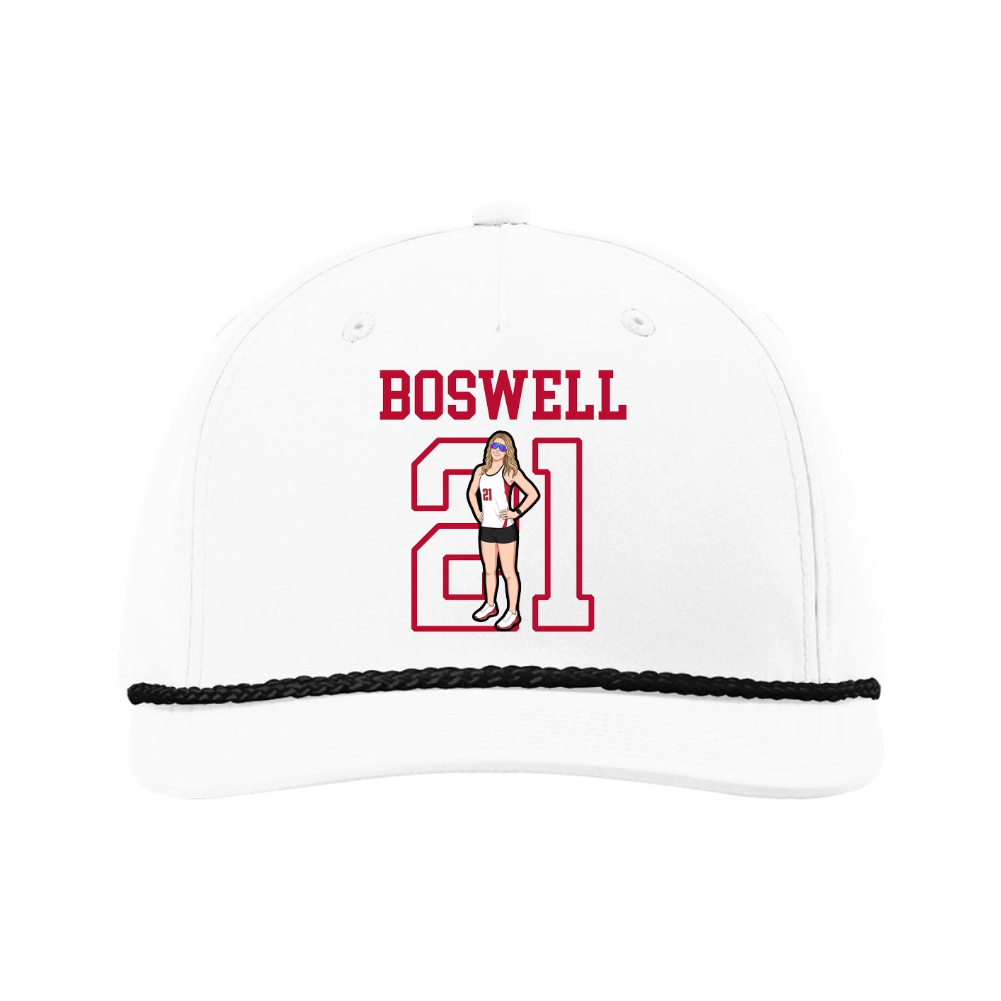 Five-Panel Classic Rope Cap — Shirsey in White