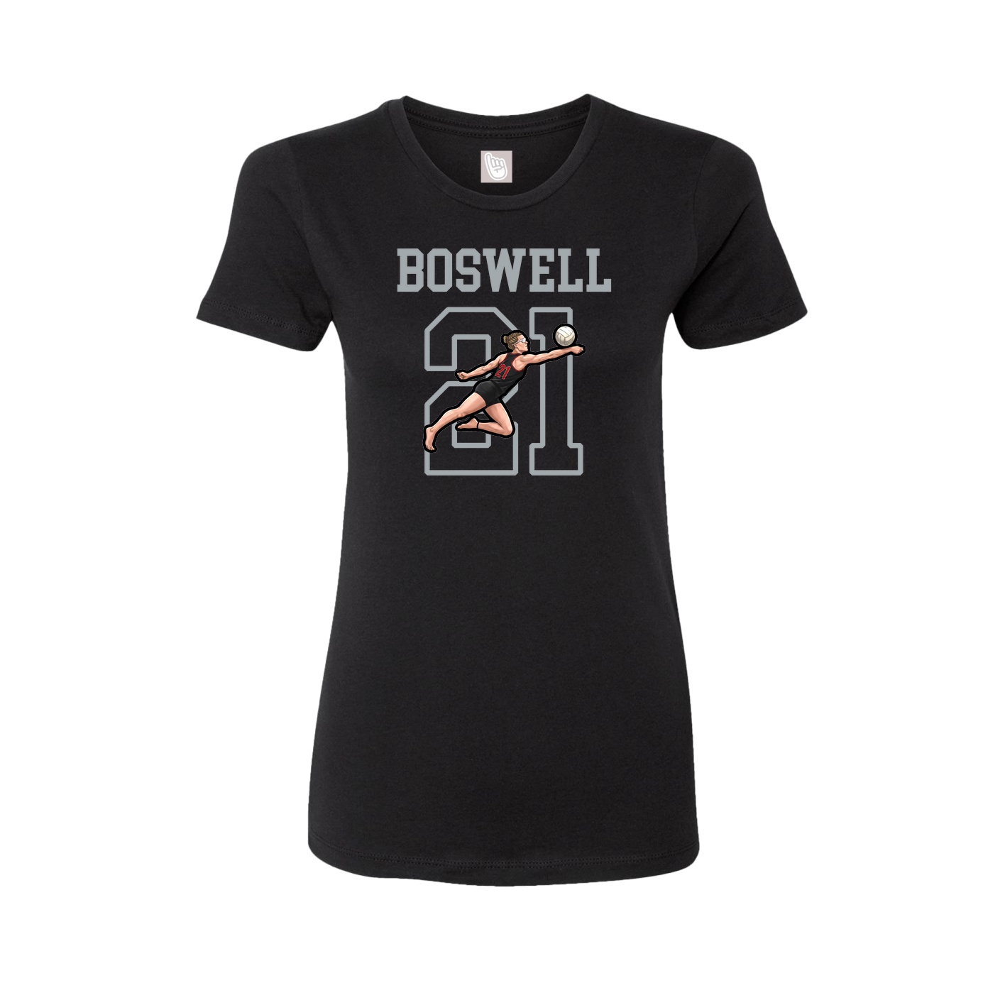 Fitted Women's Tee — Shirsey in Black
