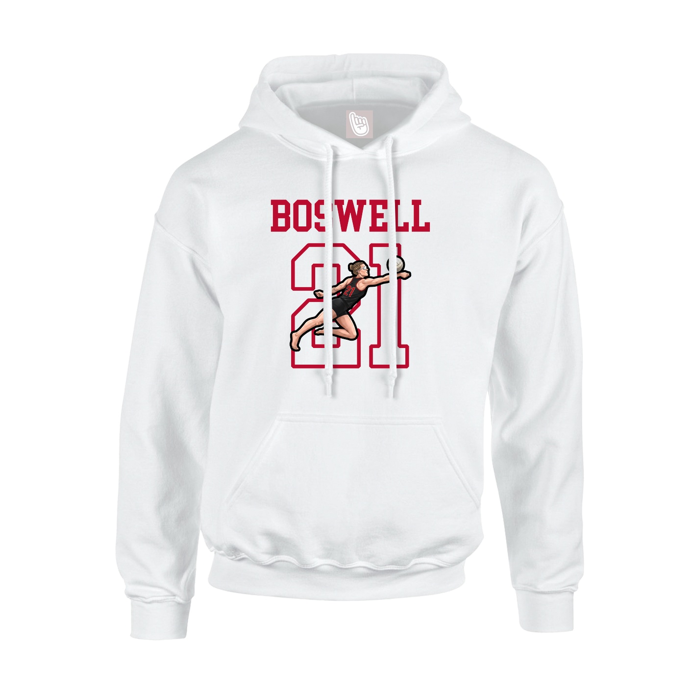 Hoodie — Shirsey in White
