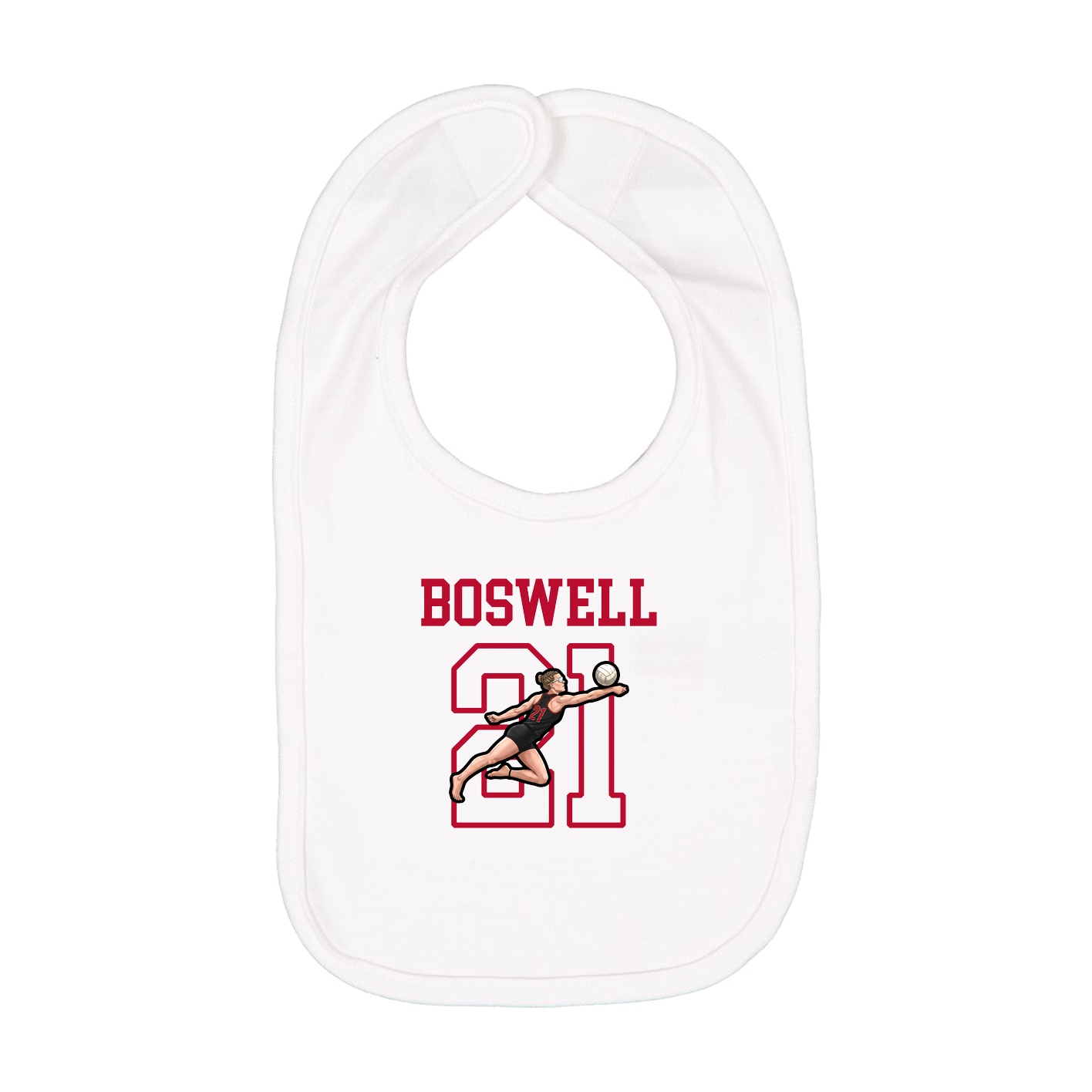 Infant Bib — Shirsey in White