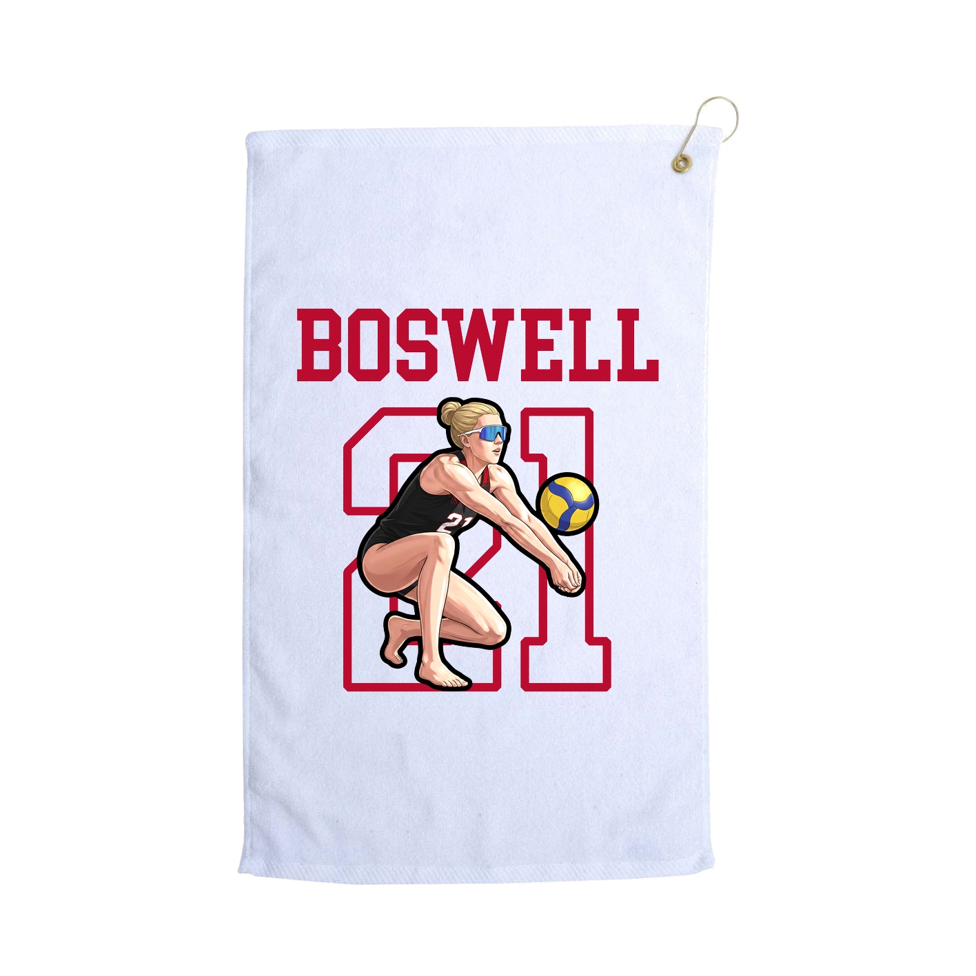 Golf Towel — Shirsey in White