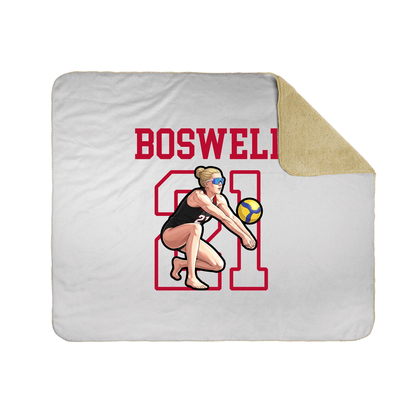 Throw Blanket — Shirsey in White