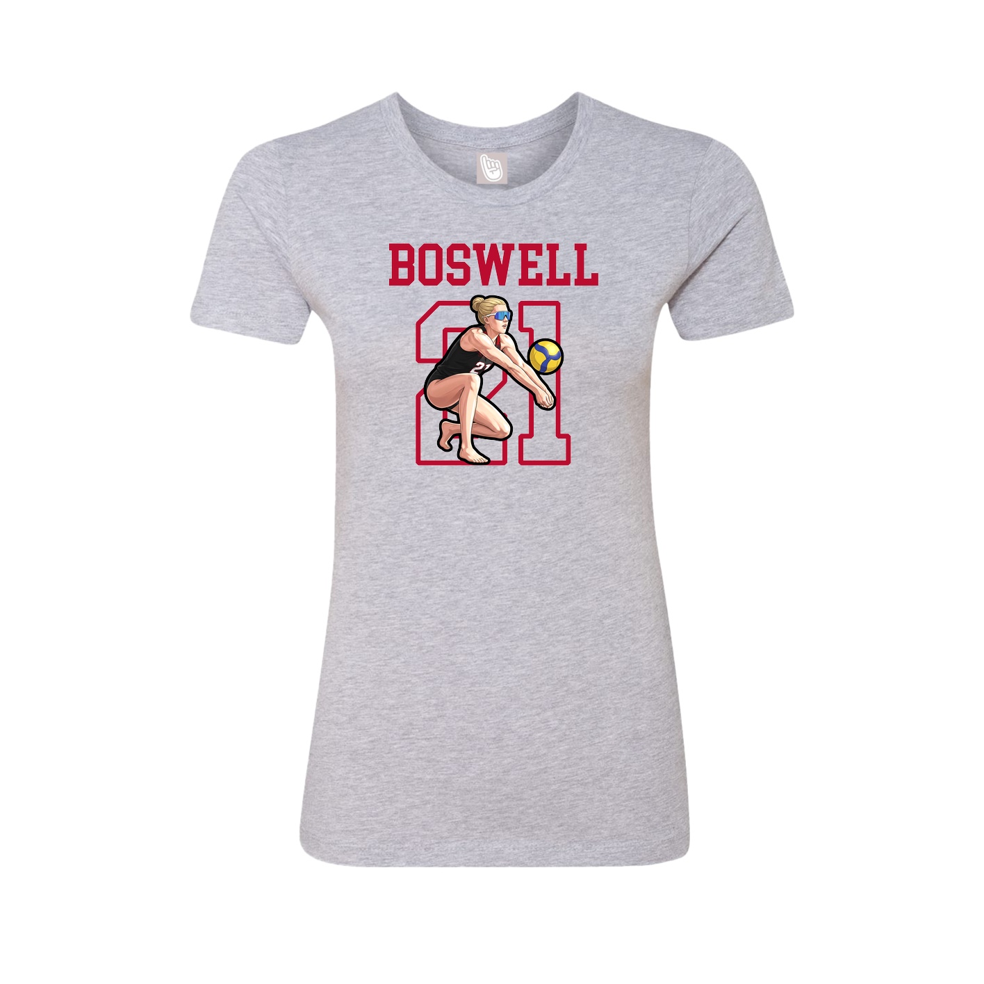 Fitted Women's Tee — Shirsey in Grey