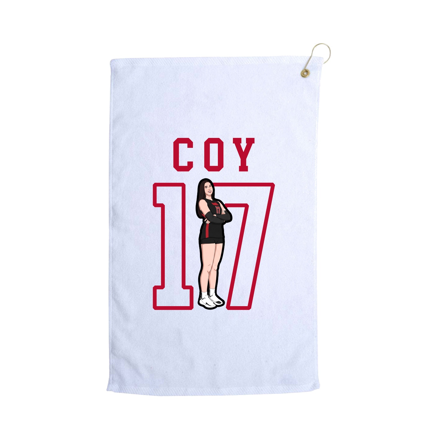 Golf Towel — Shirsey in White