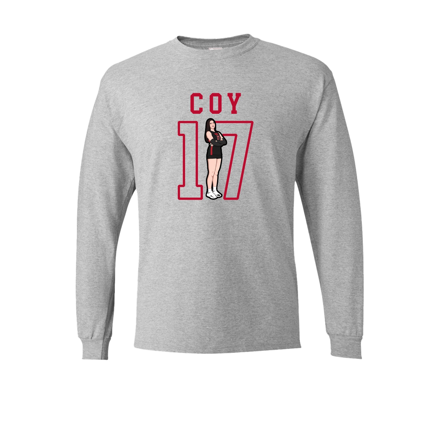 Long Sleeve Tee — Shirsey in Grey