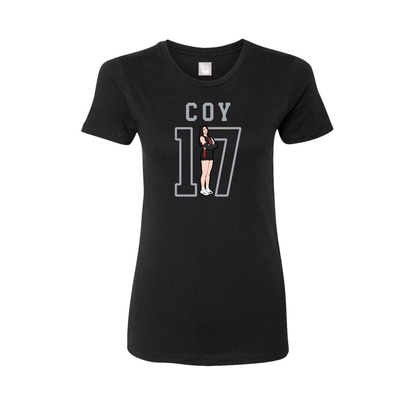 Fitted Women's Tee — Shirsey in Black
