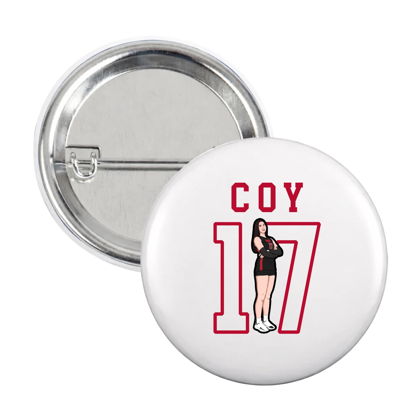 Game Day Button — Shirsey in White