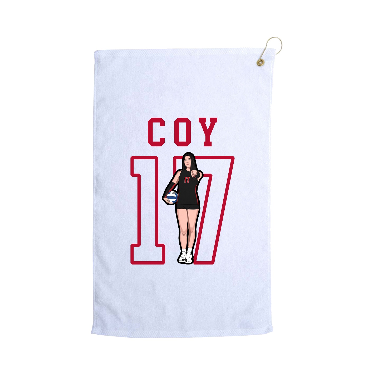 Golf Towel — Shirsey in White