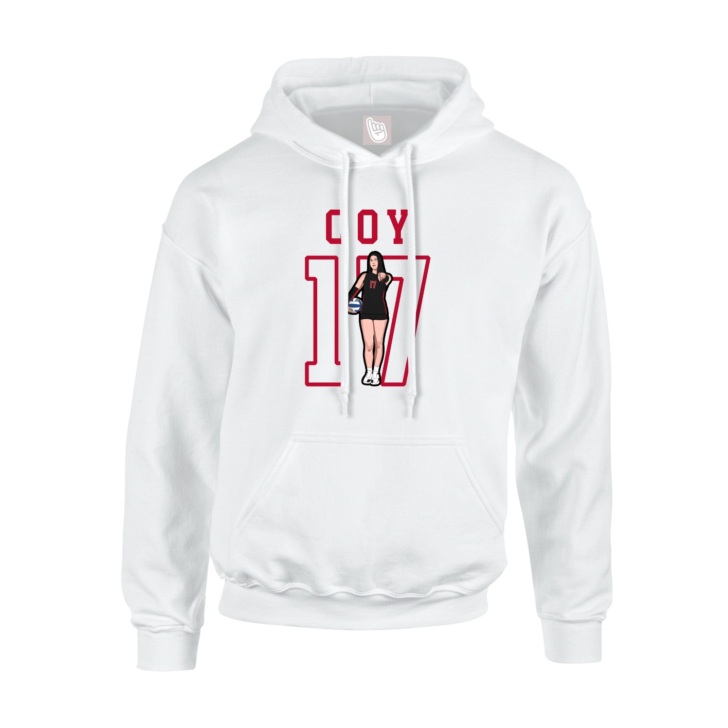 Hoodie — Shirsey in White