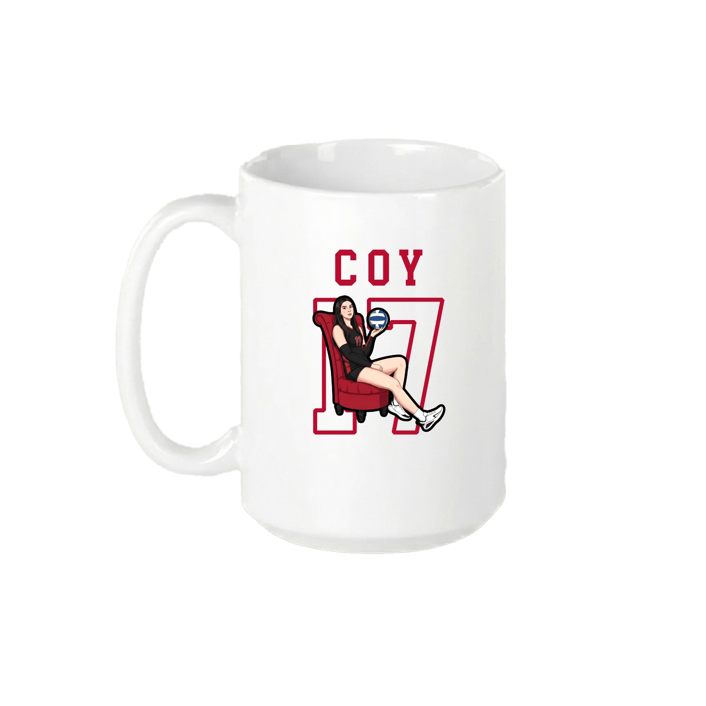 15oz Coffee Mug — Shirsey in White