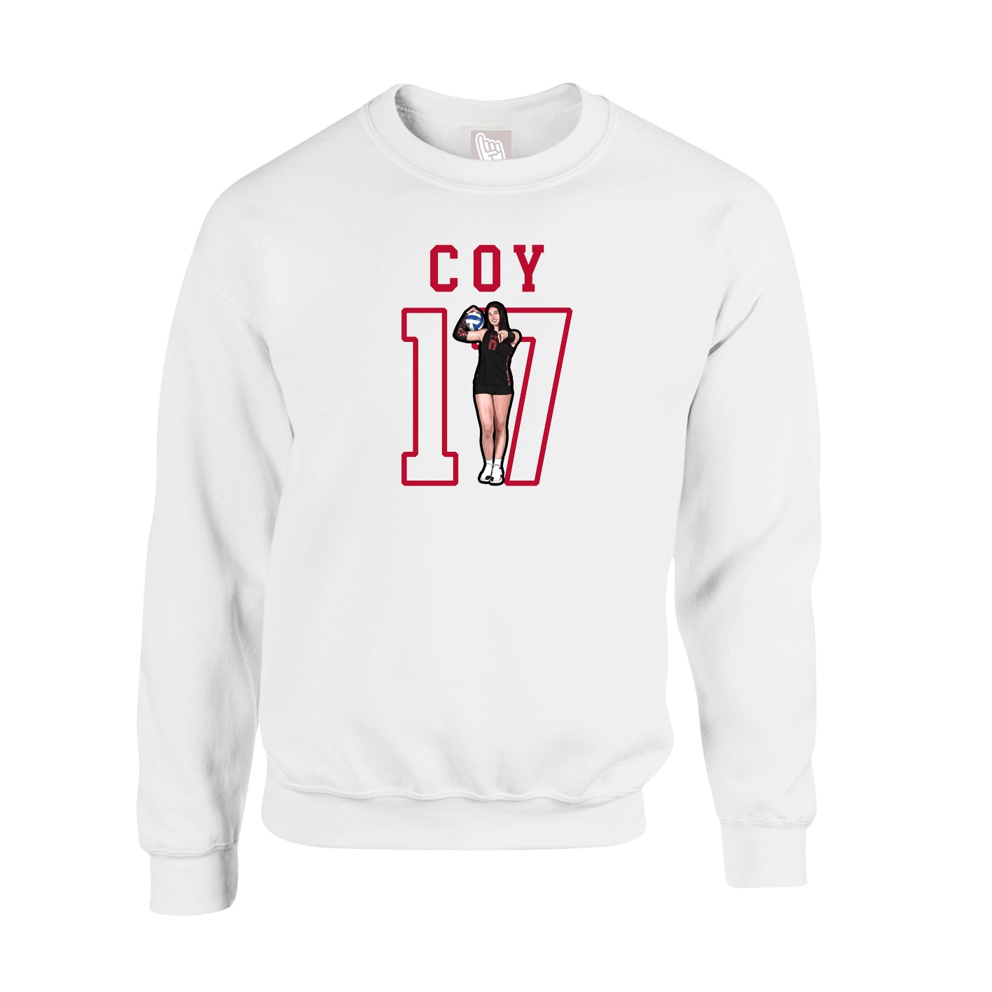 Fleece Crew — Shirsey in White
