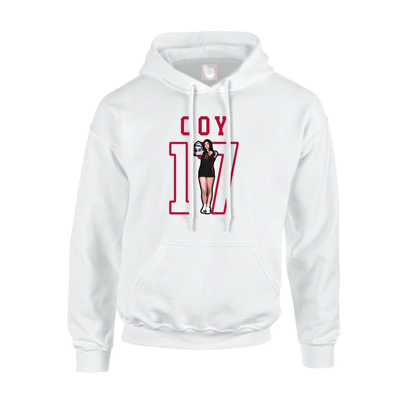 Youth Hoodie — Shirsey in White