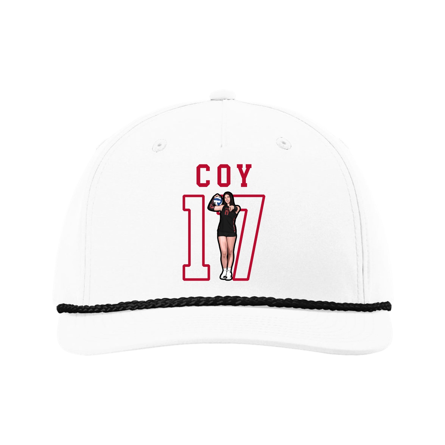 Five-Panel Classic Rope Cap — Shirsey in White