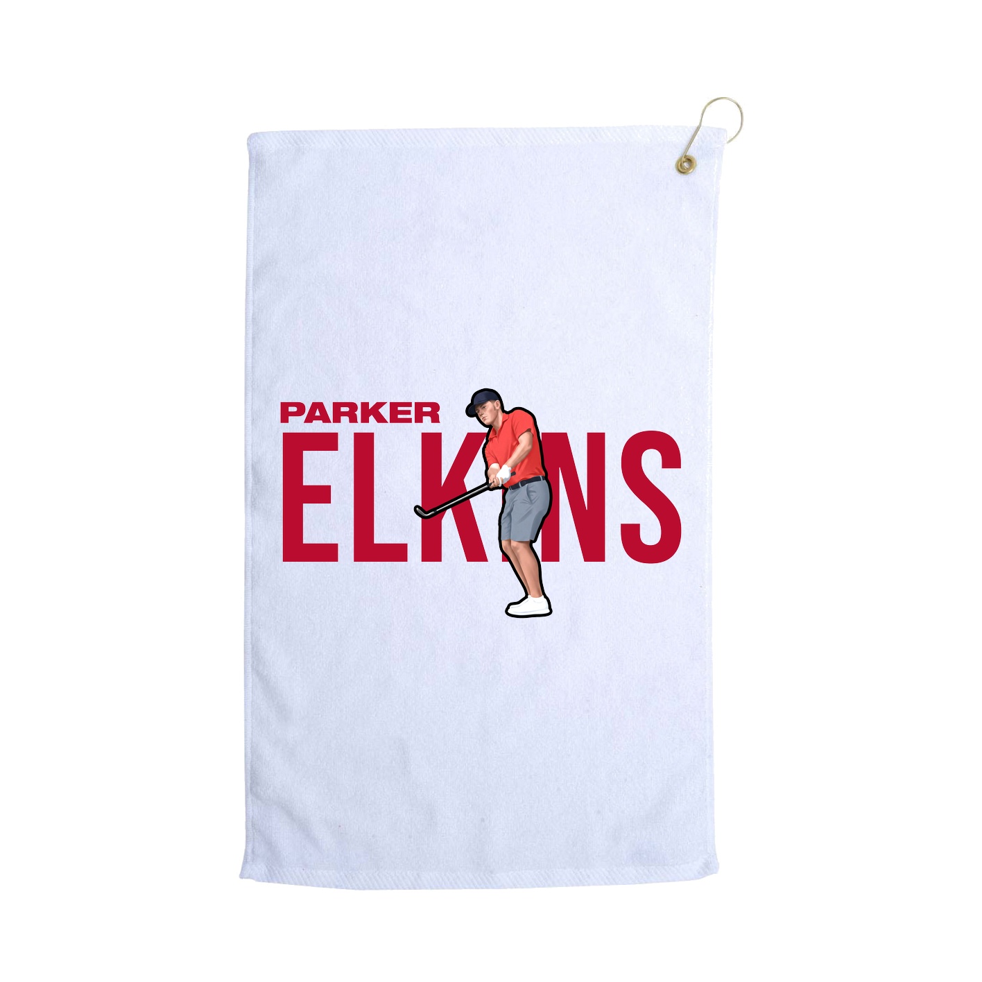 Golf Towel — Player Name in White