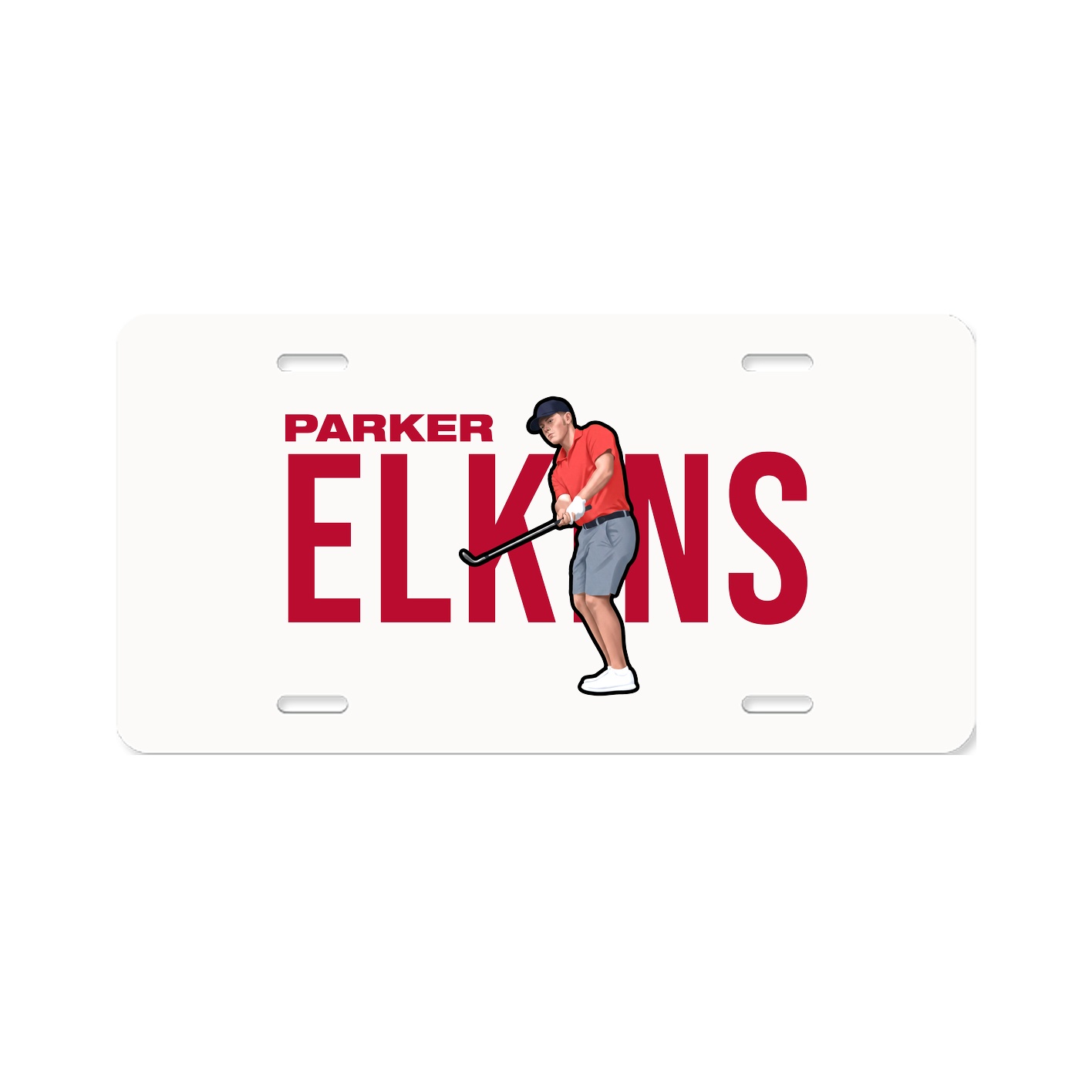 License Plate — Player Name in Classic
