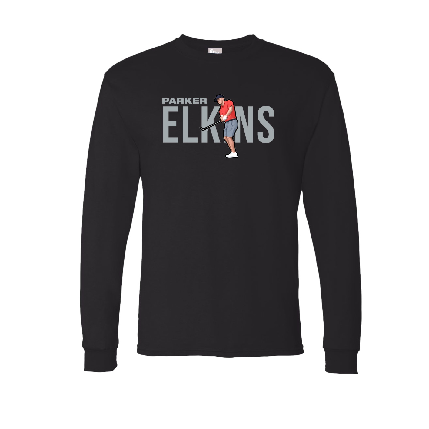 Long Sleeve Tee — Player Name in Black