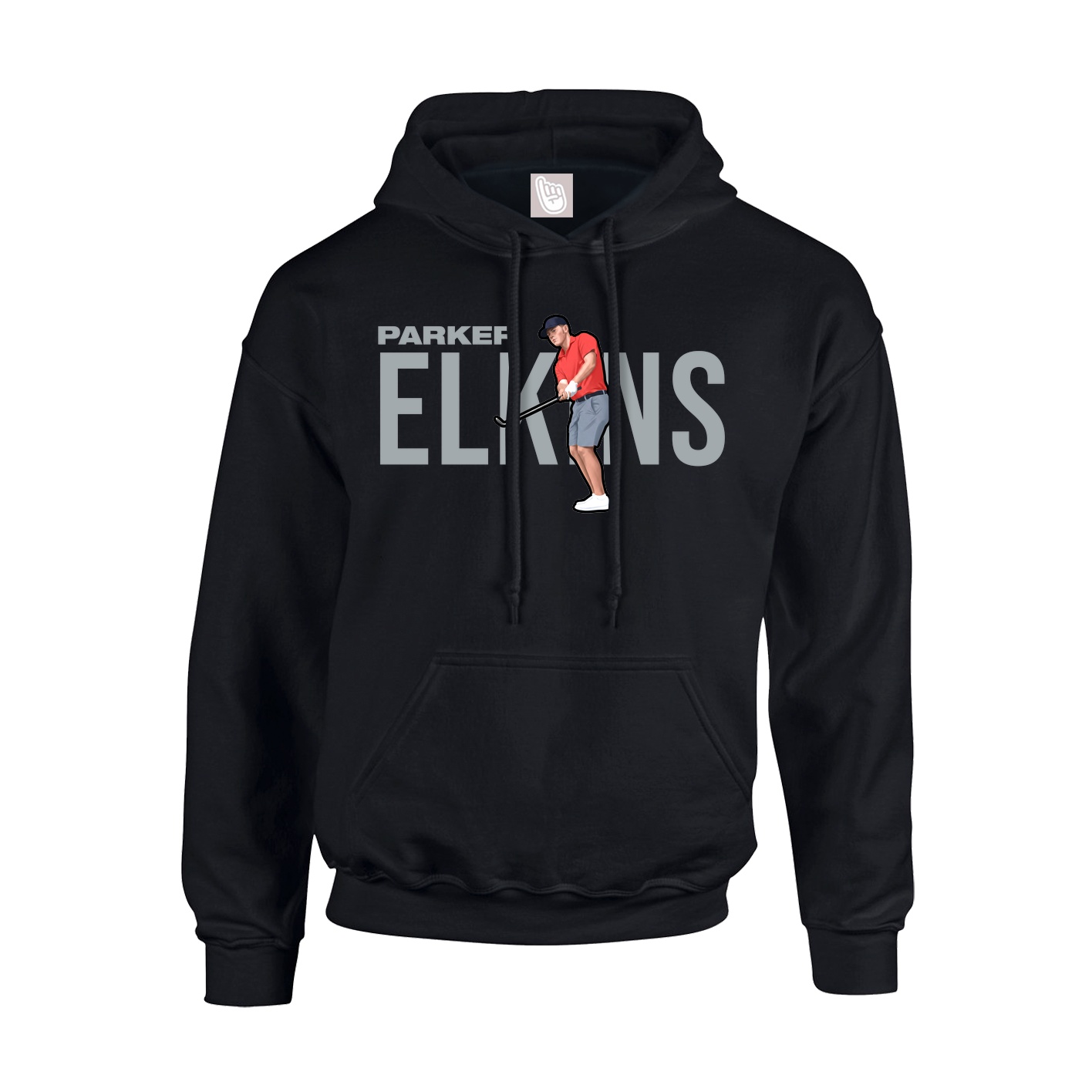 Youth Hoodie — Player Name in Black