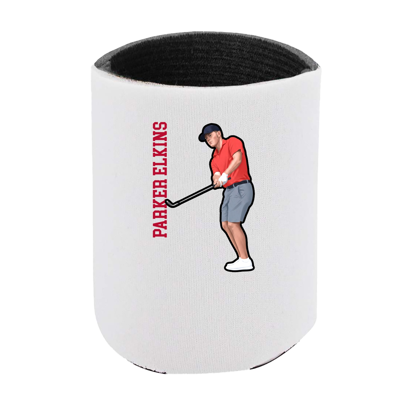 Can Holder — Name Vertical in White
