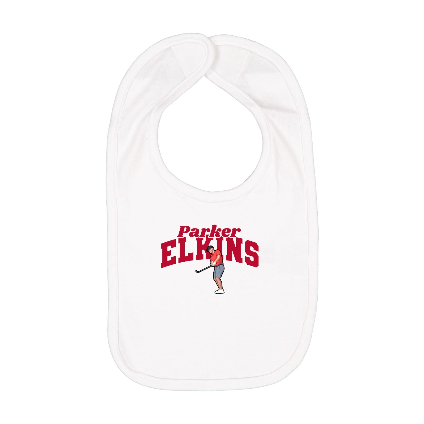 Infant Bib — Signature Arch in White