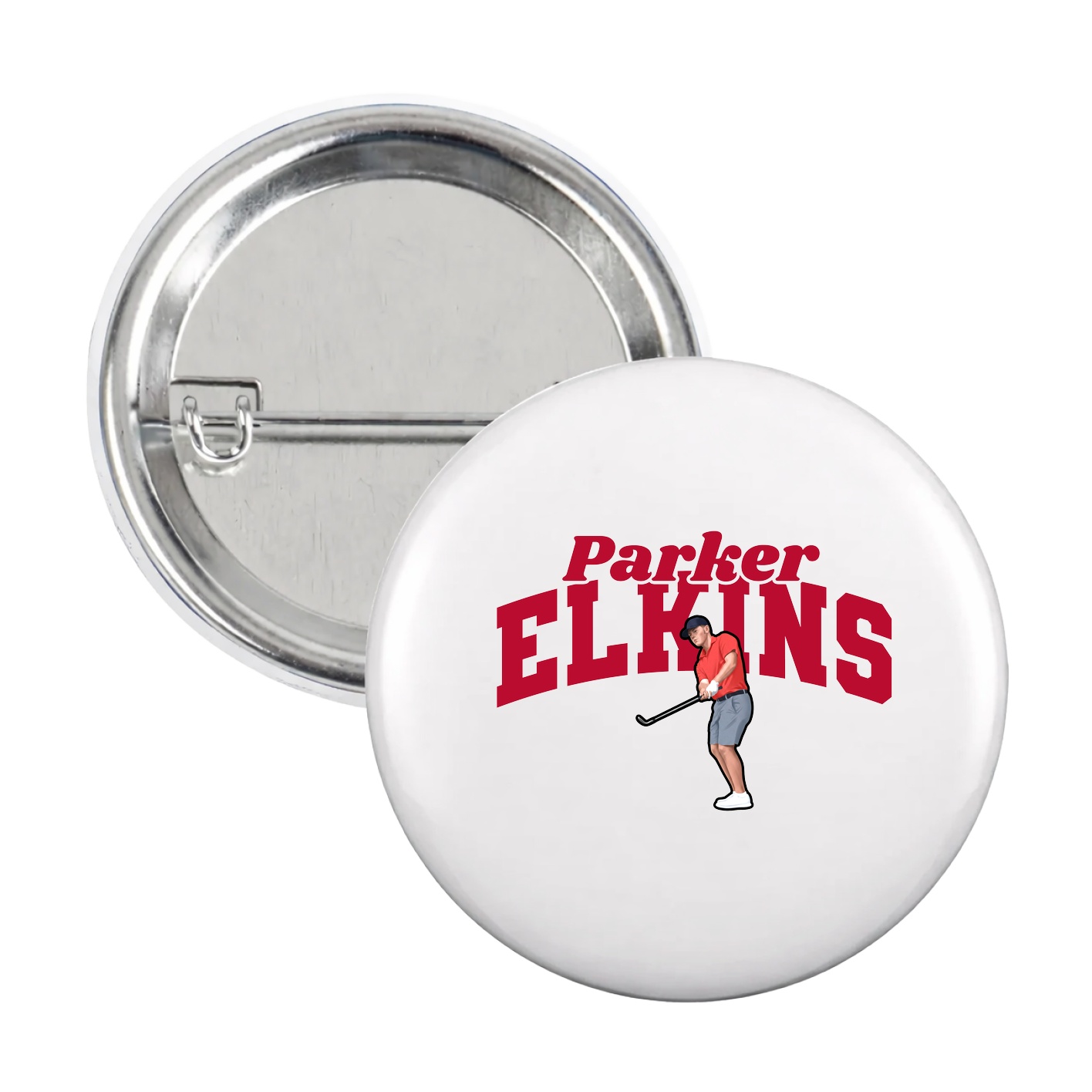 Game Day Button — Signature Arch in White
