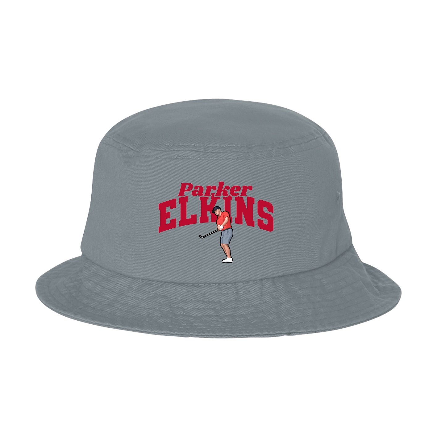 Bucket Cap — Signature Arch in Grey