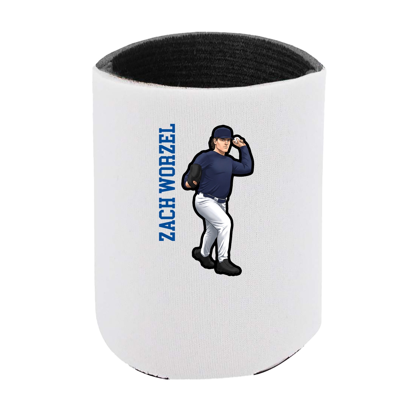 Can Holder — Name Vertical in White