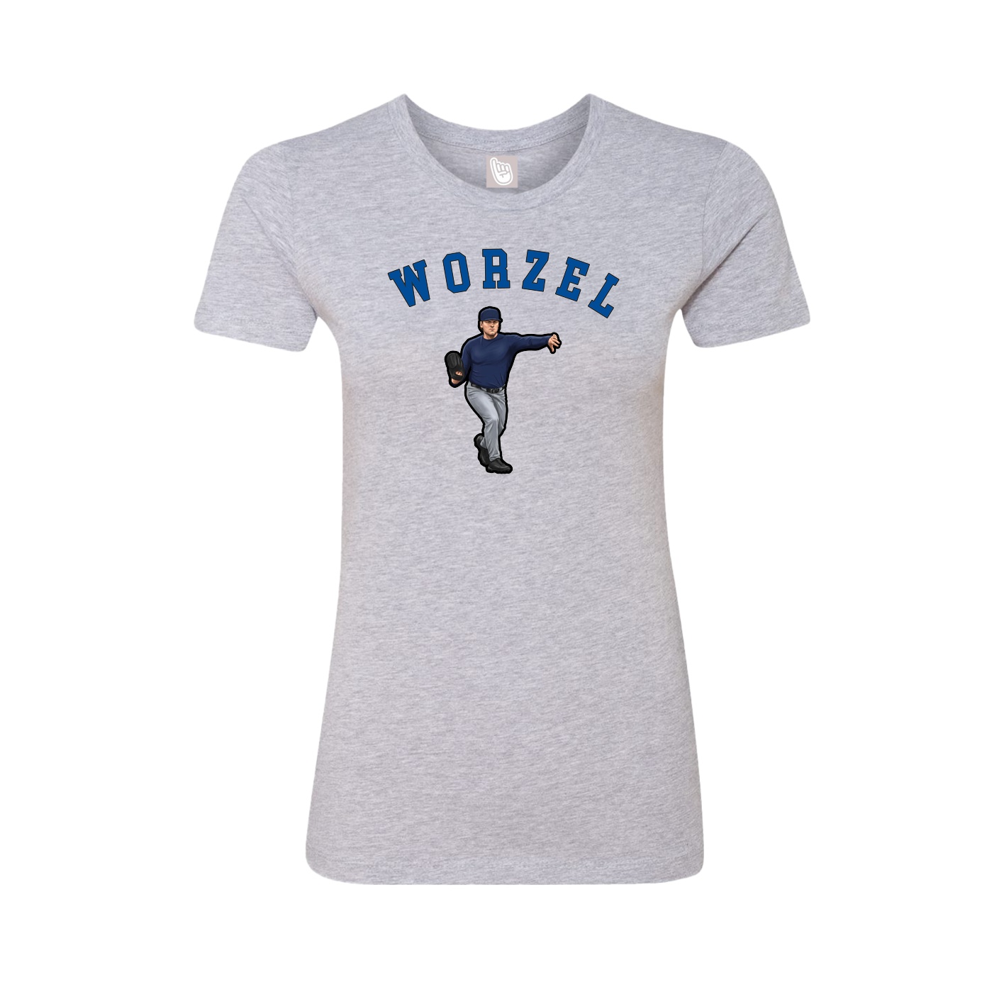 Fitted Women's Tee — Shirsey Arch in Grey
