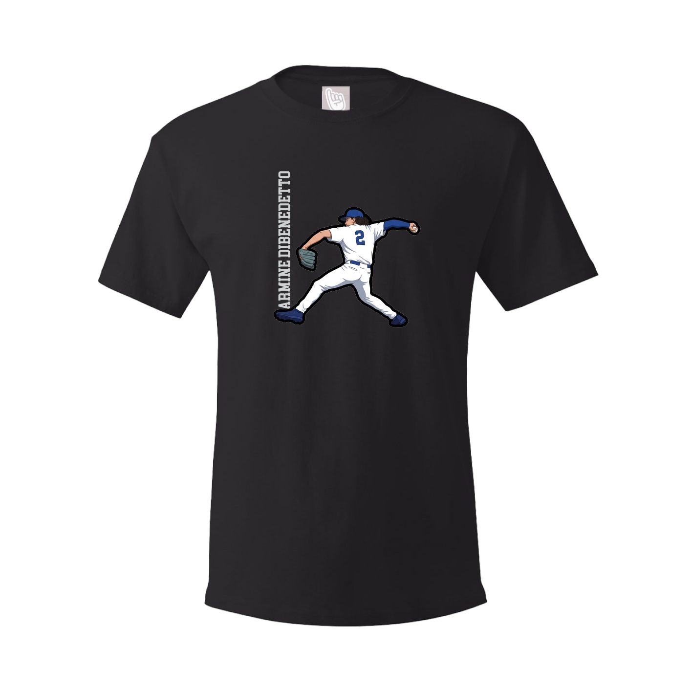 Tee — Name Vertical in Black