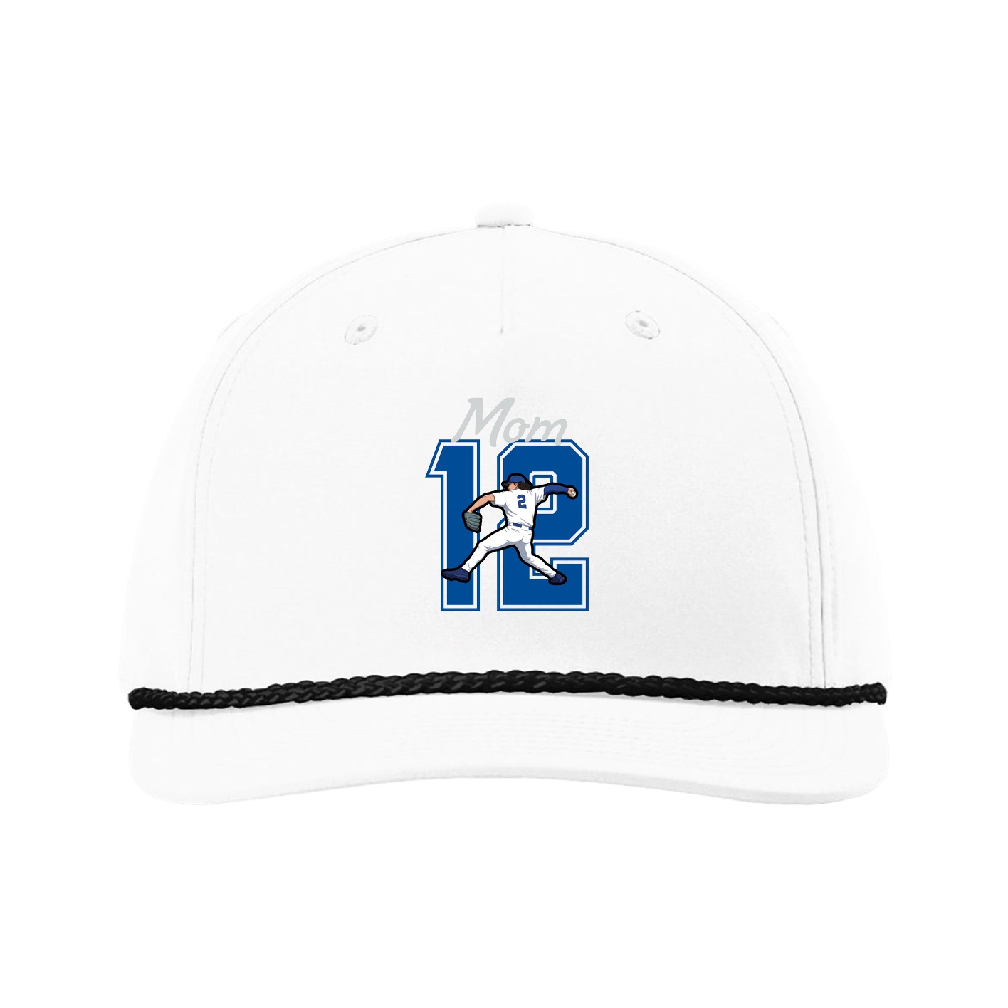 Five-Panel Classic Rope Cap — Mothers Day Shirsey in White