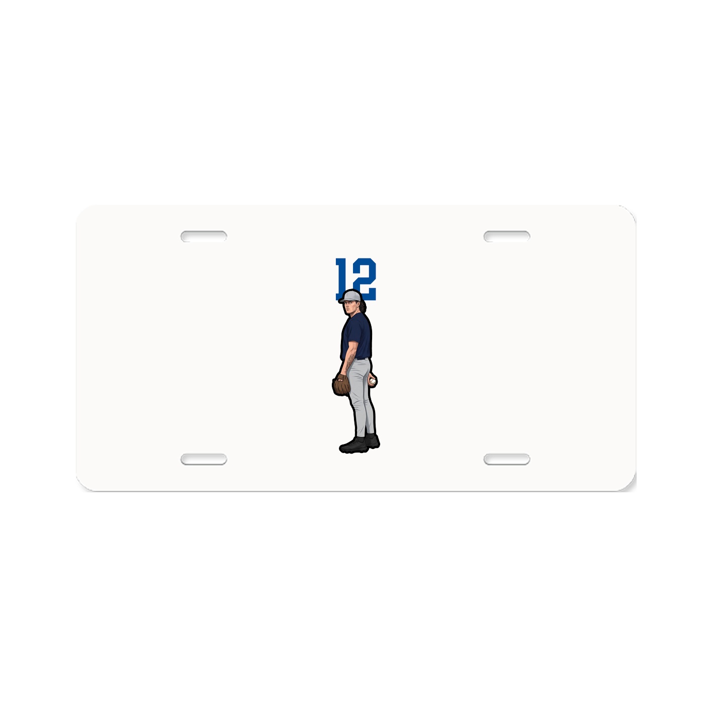 License Plate — Number Top in Classic