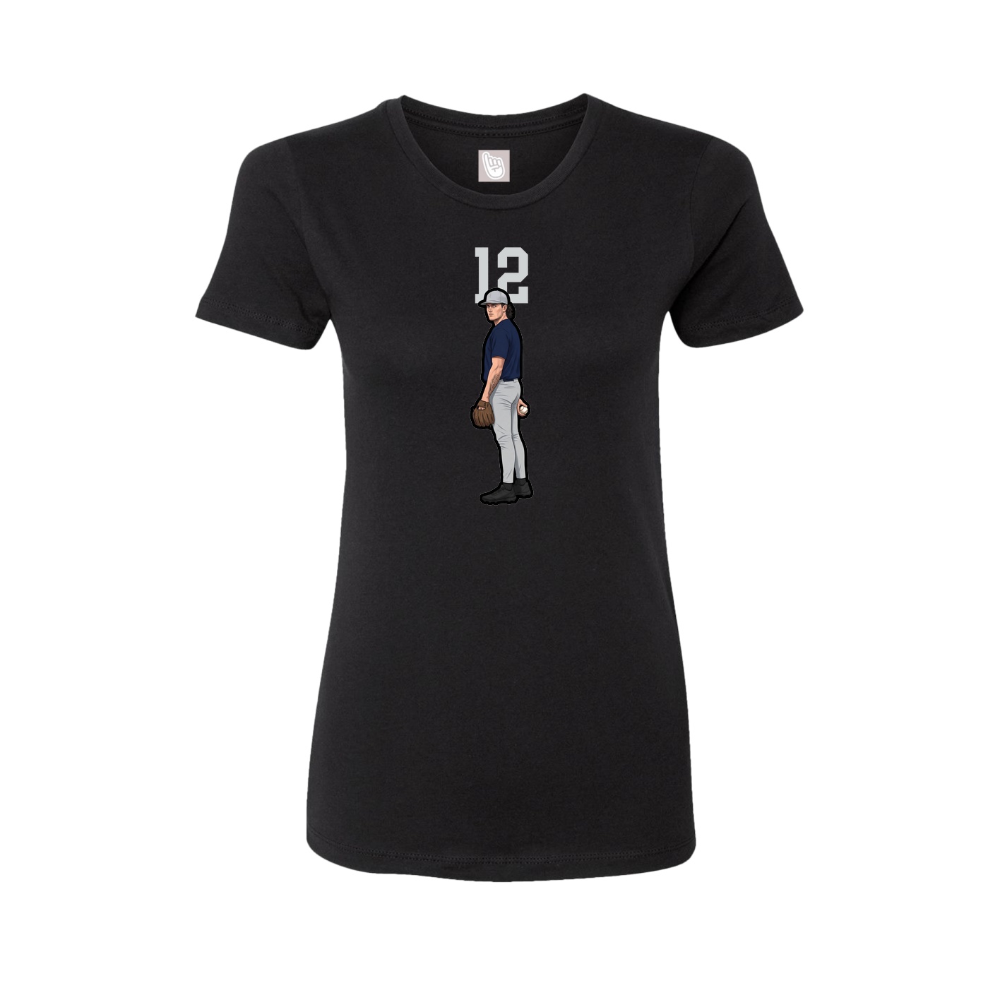 Womens Tee — Number Top in Black