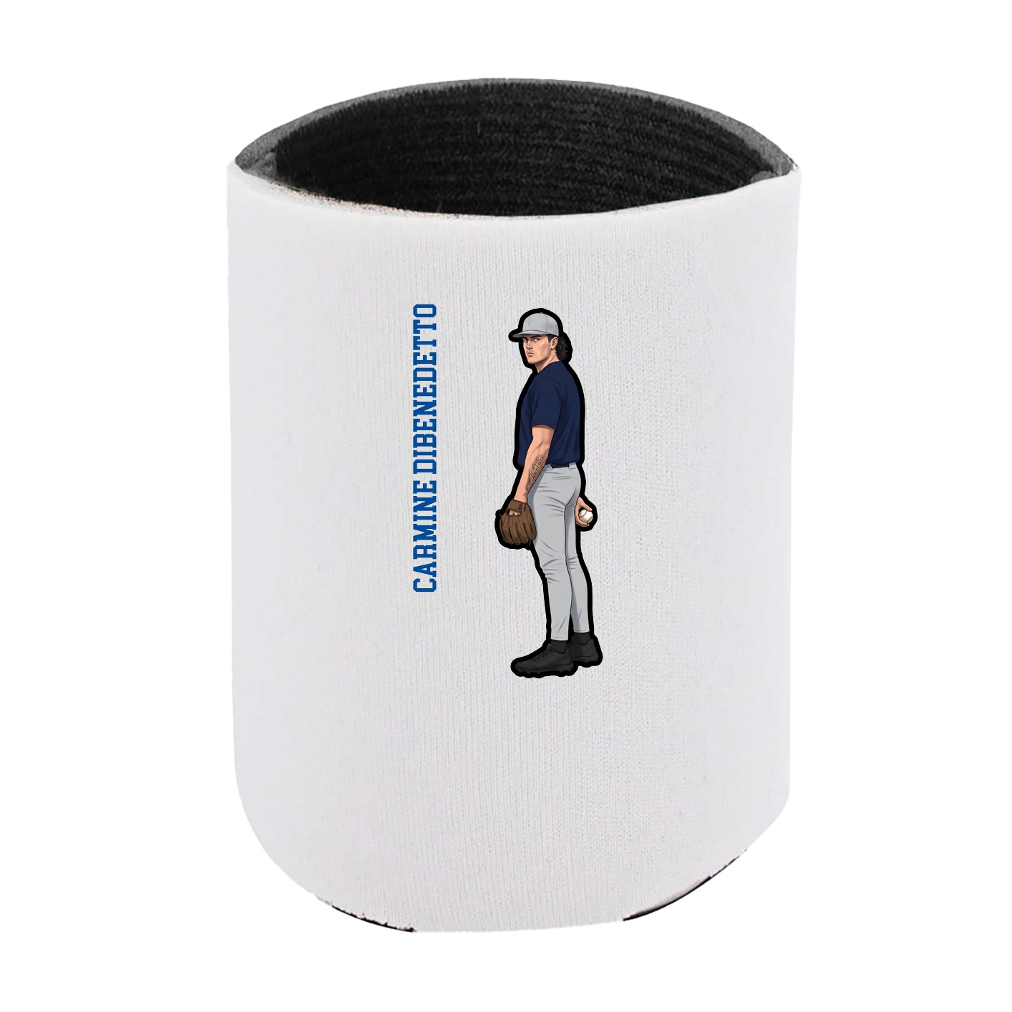 Can Holder — Name Vertical in White