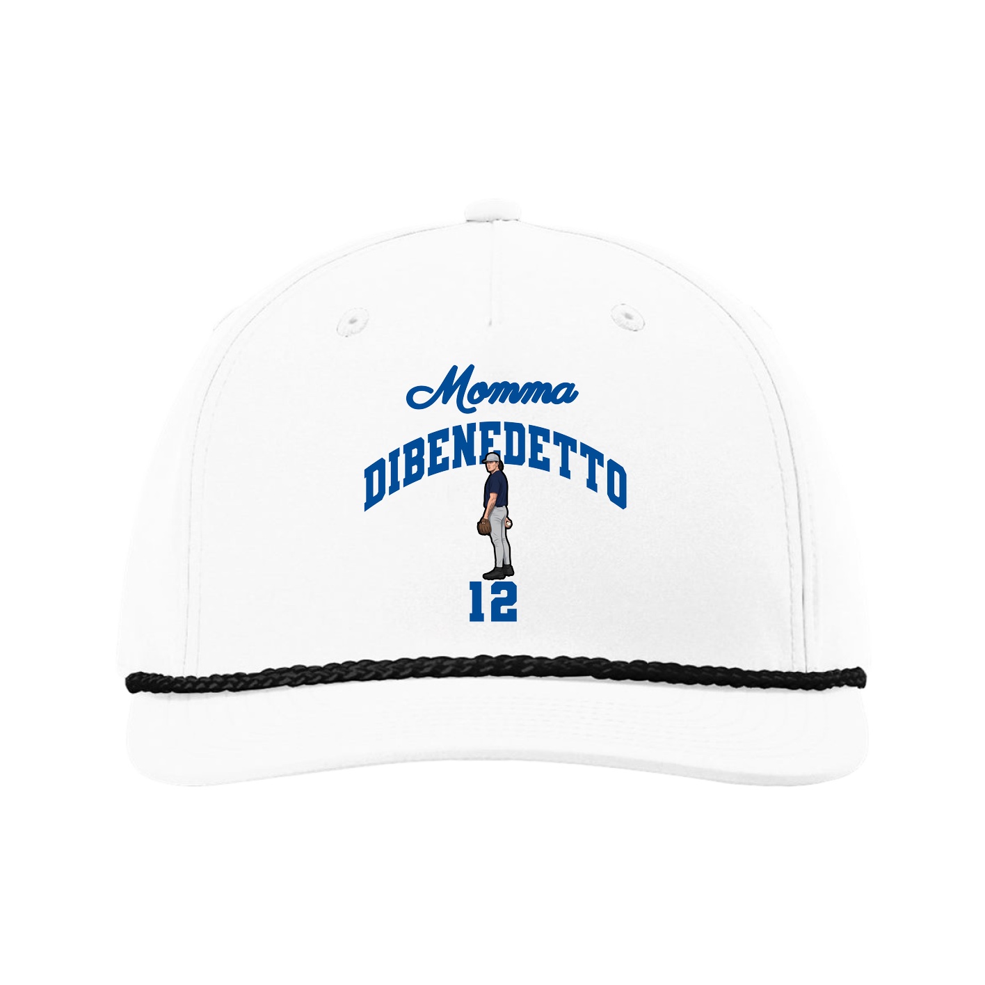 Five-Panel Classic Rope Cap — Mothers Day Arch in White