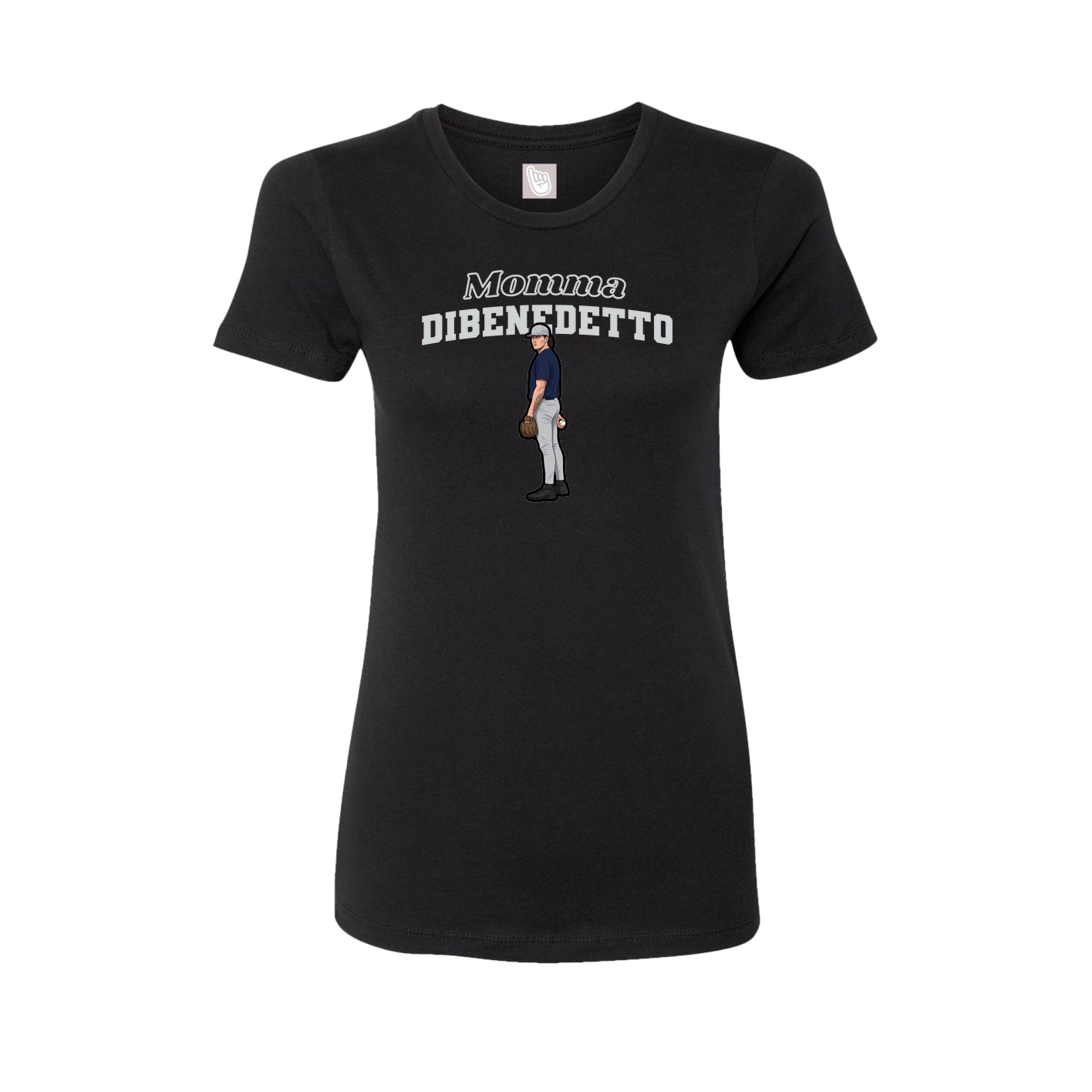 Womens Tee — Mothers Day Block in Black