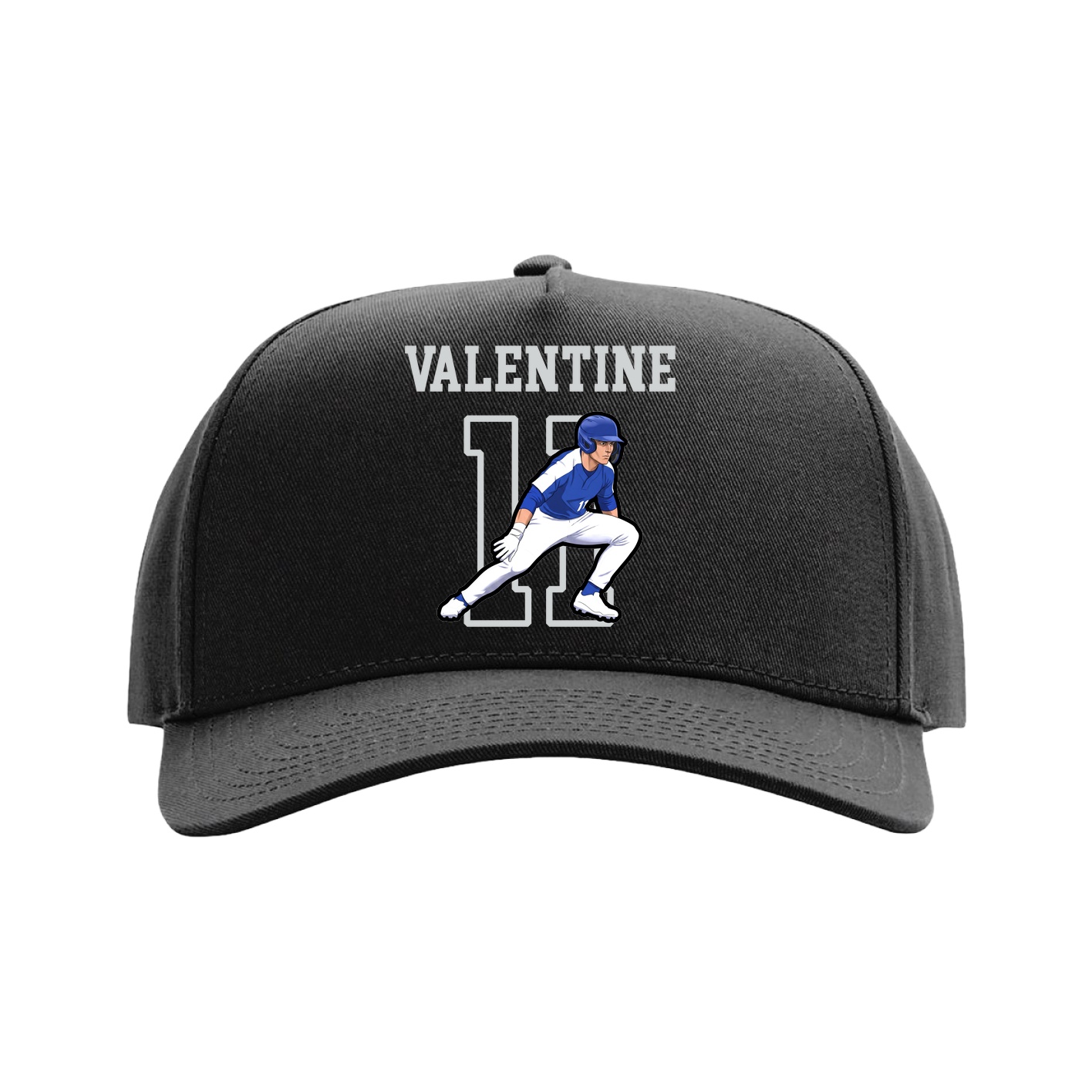 Full Fabric Five-Panel Champ Cap — Shirsey in Black