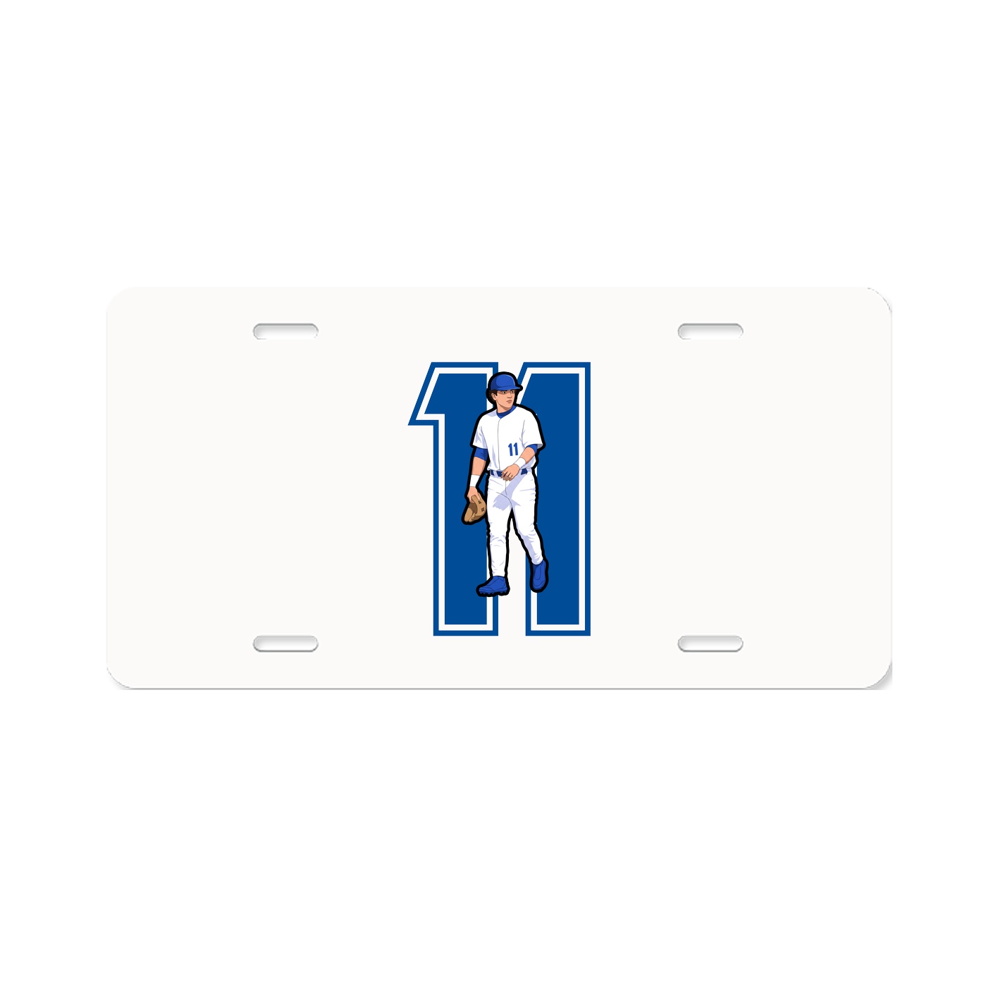 License Plate — Number in Classic