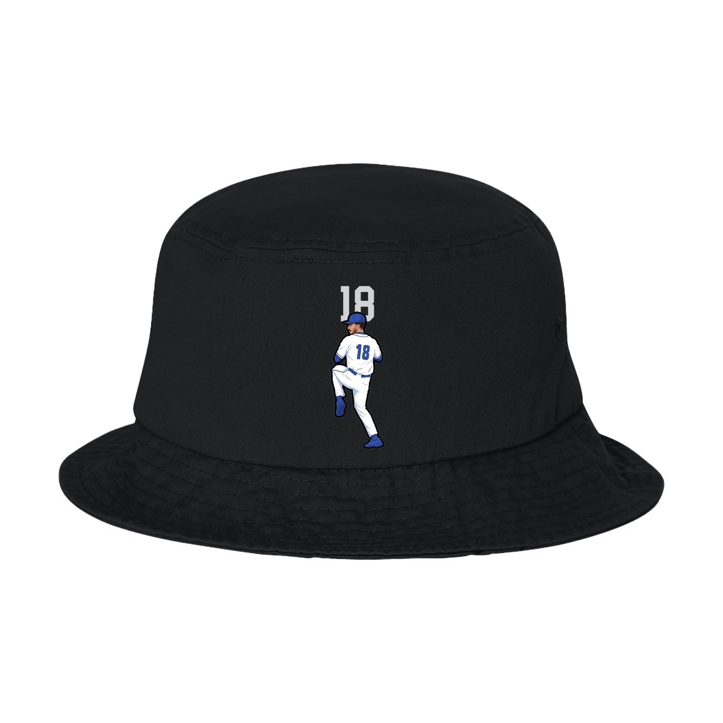 Bucket Cap — Number Top in Black