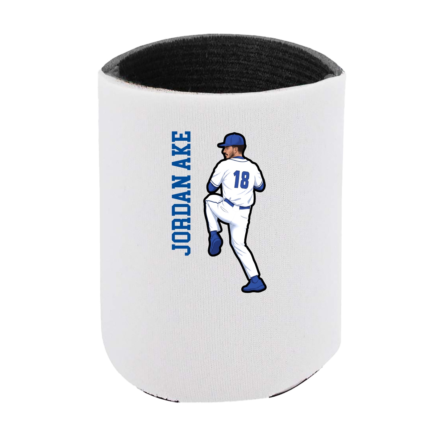 Can Holder — Name Vertical in White
